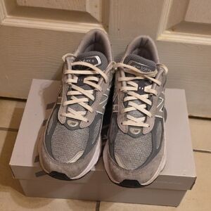 New Balance Gray and White Running Shoes